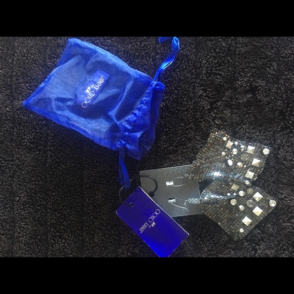 Jimmy Choo for H&M silver studded earrings - Picture 3 of 3